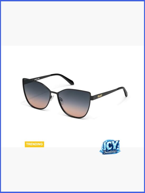 Oversized Cat Eye Sunglasses, UV Protected Metal Frame, Universal Fit main image 2